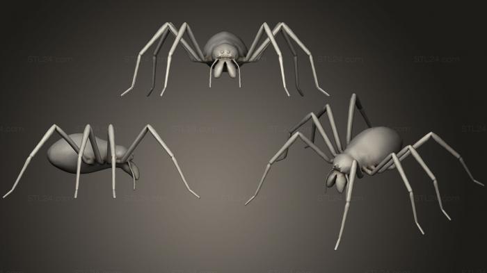 Animal figurines (House Spider, STKJ_1077) 3D models for cnc